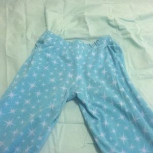 Lace on the bottom pants